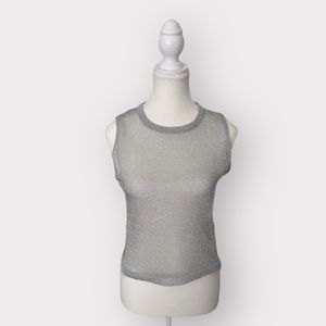 NWOT - NA-KD metallic yarn top size S